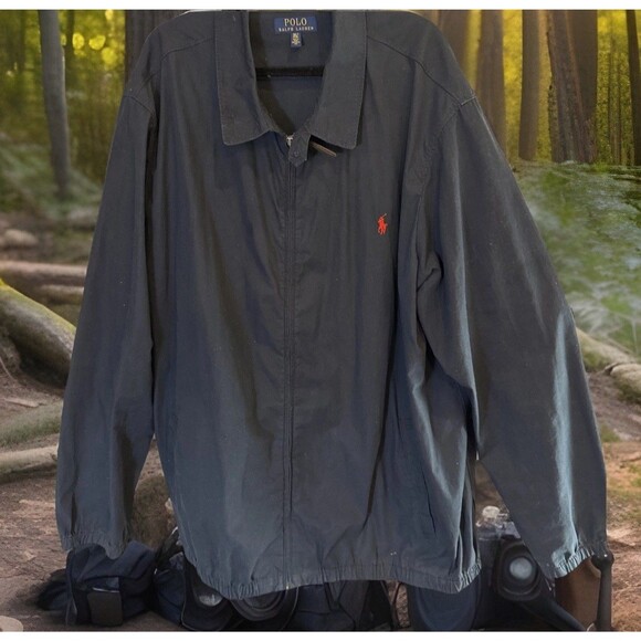 BIG & TALL Polo Ralph Lauren Men’s Jacket Zip 3XLT Dark Navy - Picture 1 of 12